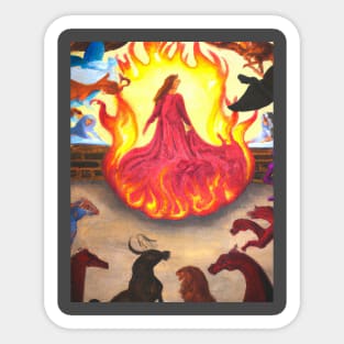 The rise of the pheonix with all animals good for witches in the phoenix world. Sticker